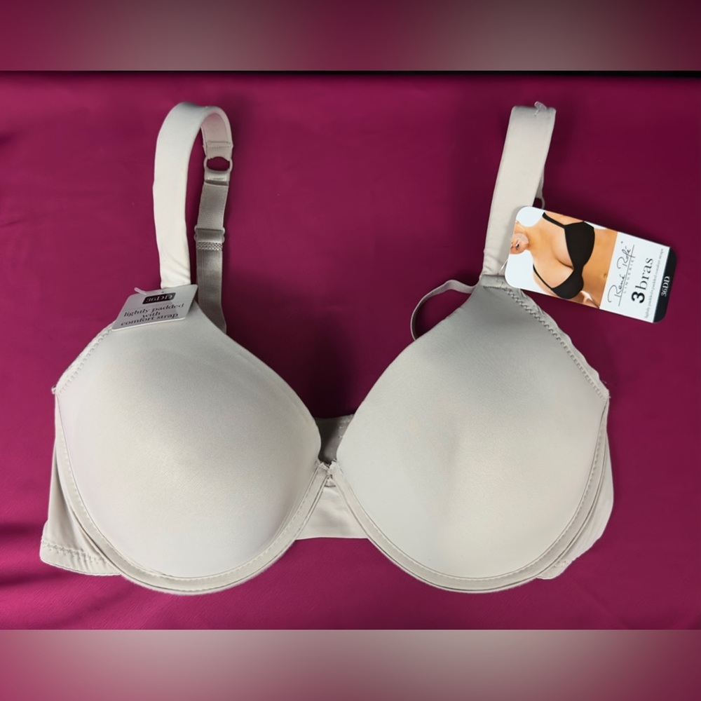 Rene Rofe - Beige Lightly Padded Underwire 36DD Padded shoulder straps NWT